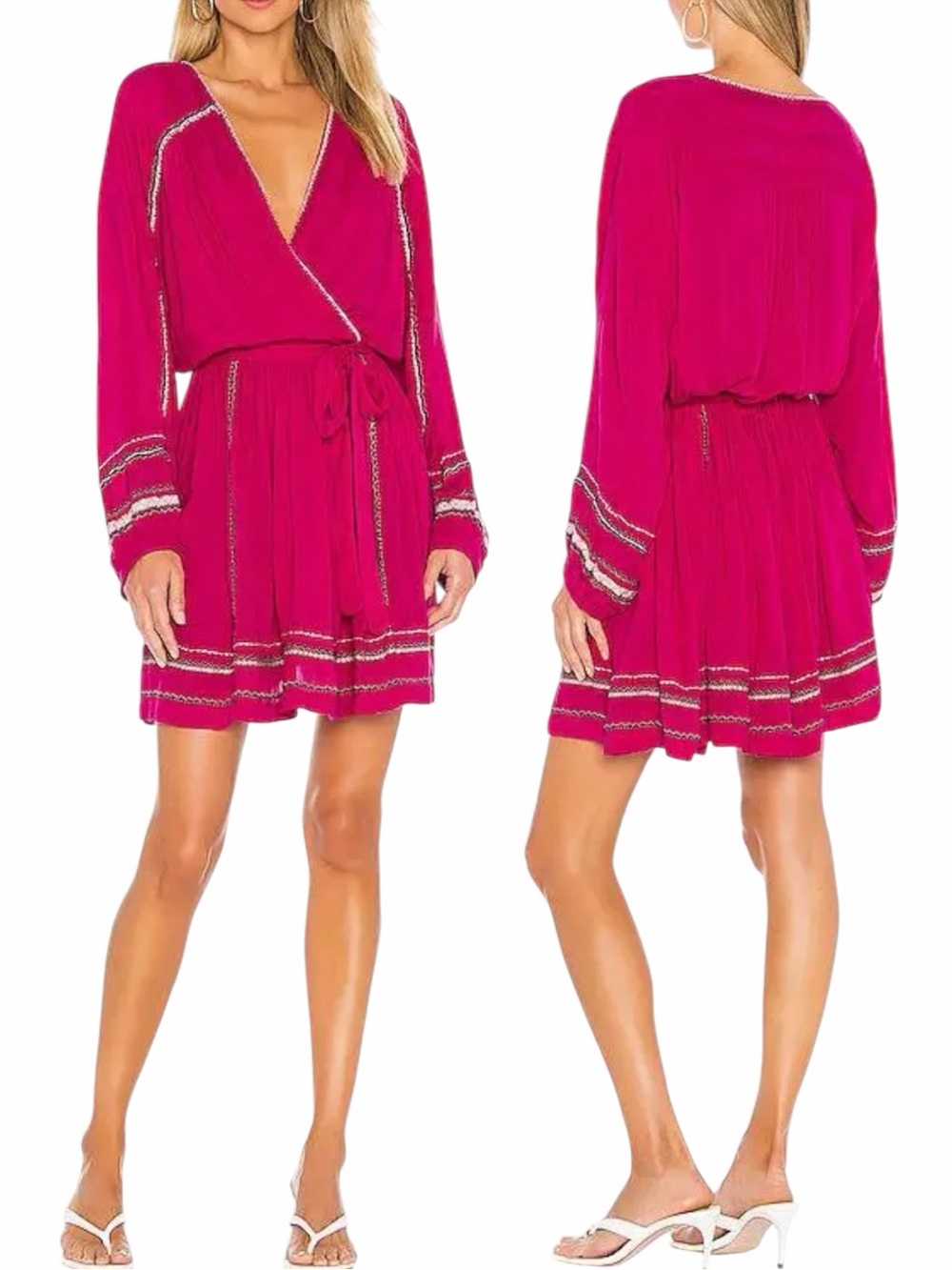 NEW FREE PEOPLE Delilah Wrap Dress Size XL
